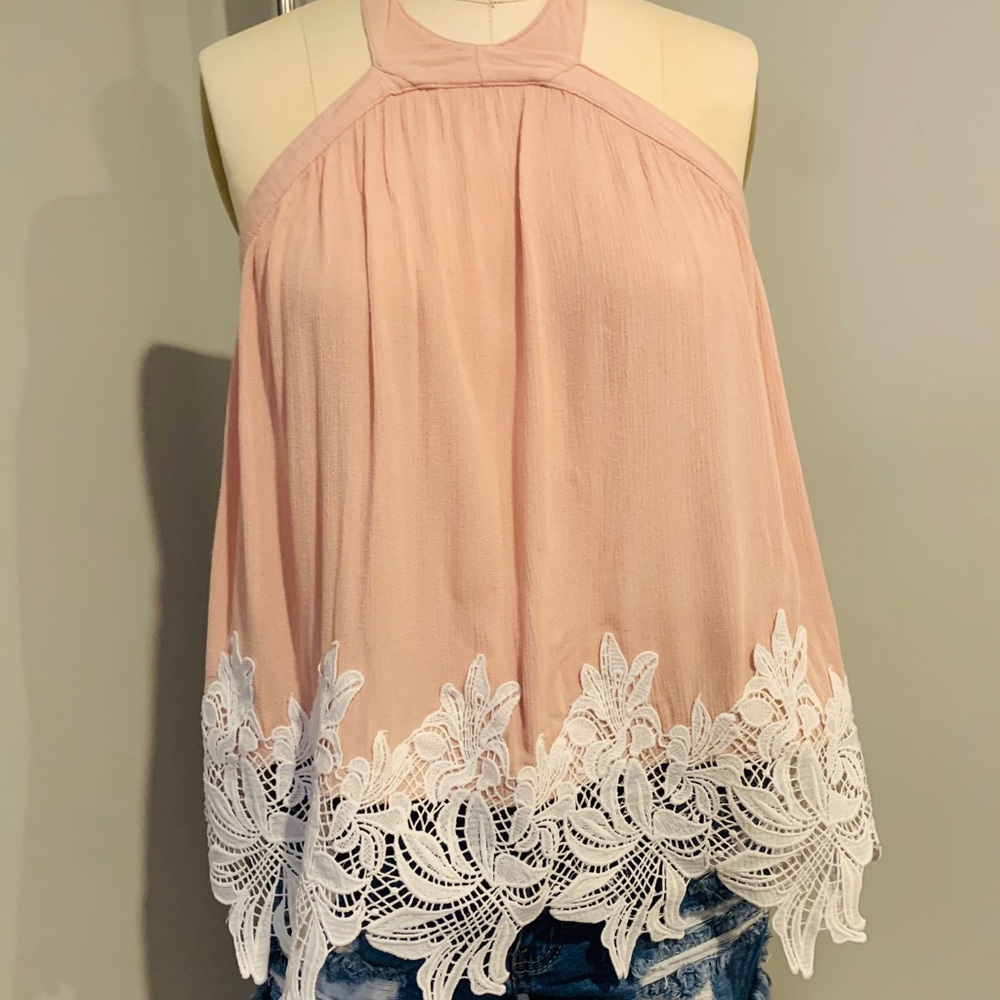 Halter flowy boutique top